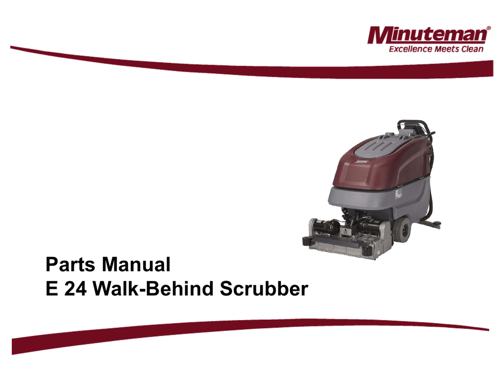 Minuteman Port A Scrub Parts Manual - facial scrub