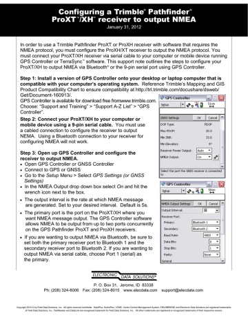 gps pathfinder office ports