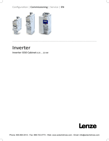 Lenze i550-Cabinet Drives 0.25 - 22 kW Service Manual | Manualzz