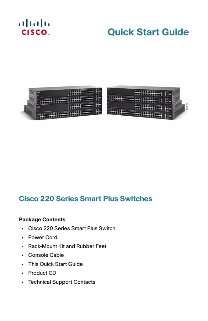 Cisco 220 Series Smart Plus Switches Quick Start Guide Manualzz