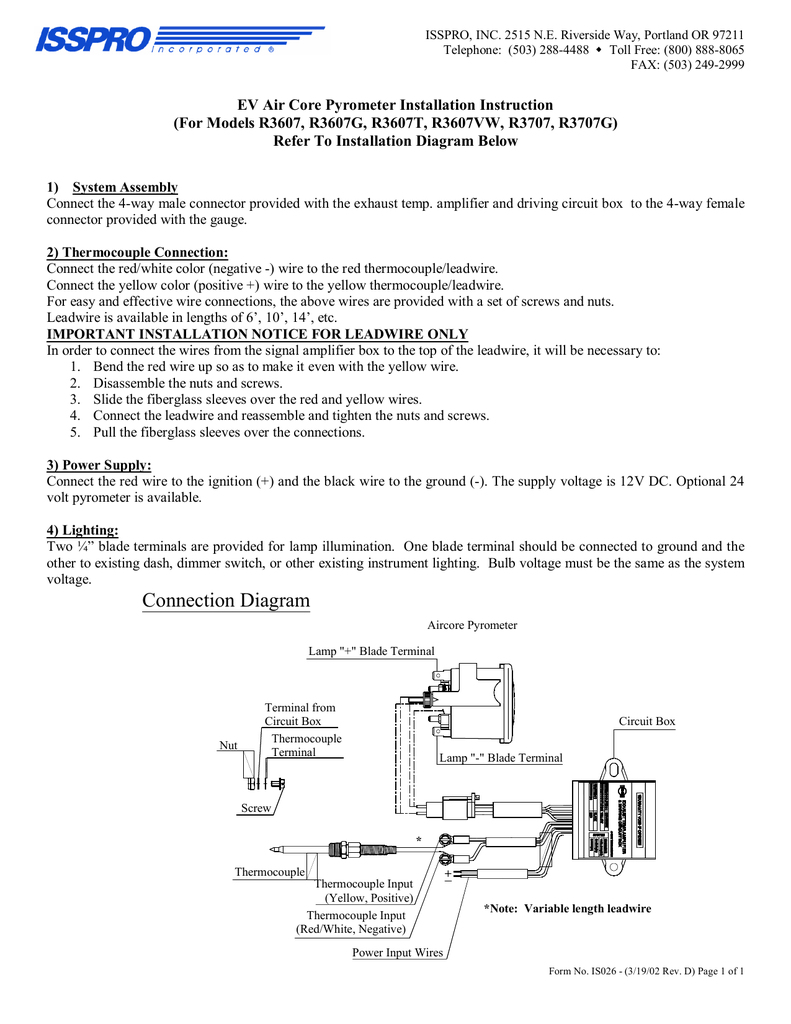 Isspro Ev Pyrometer Installation Manualzz