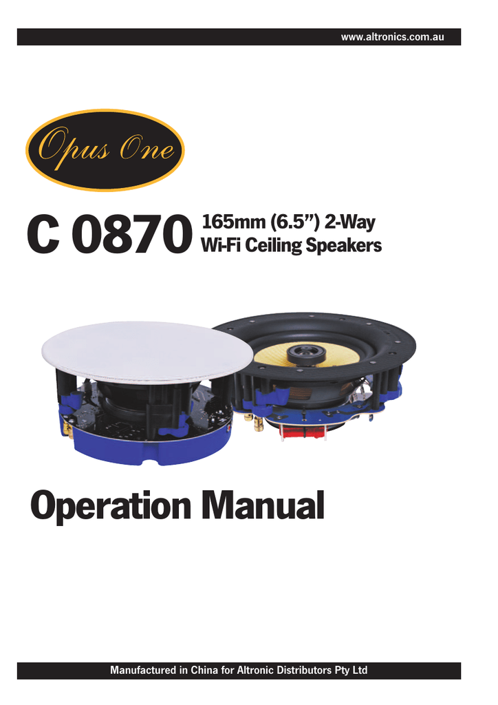 C 0870 Altronics Manualzz Com