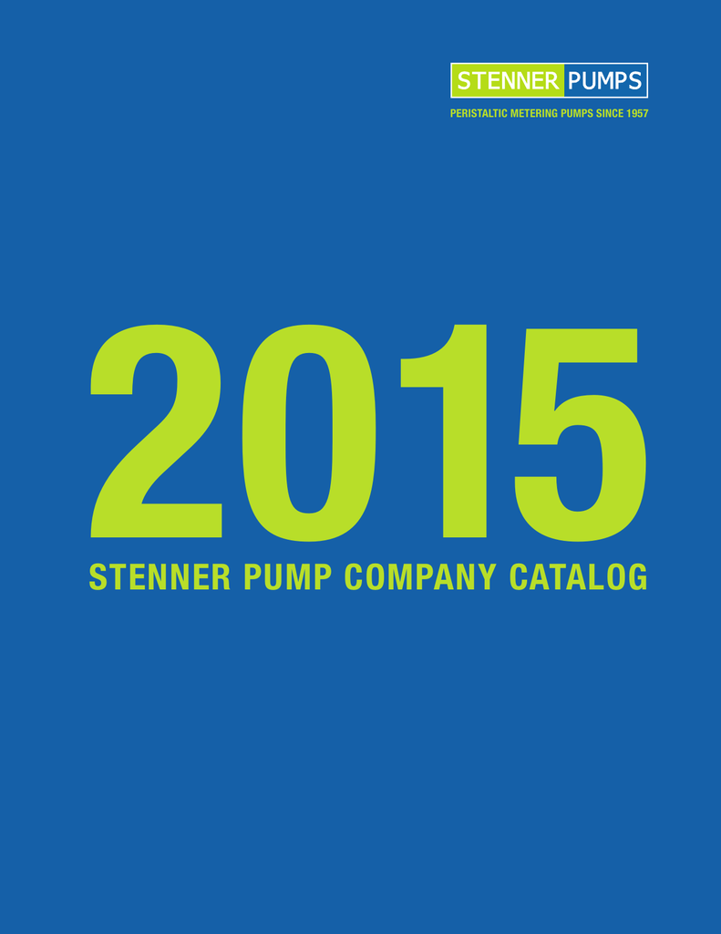 Stenner Pump Tube Chart