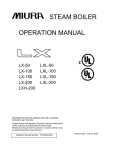 MIURA Steam Boiler Operation Manual