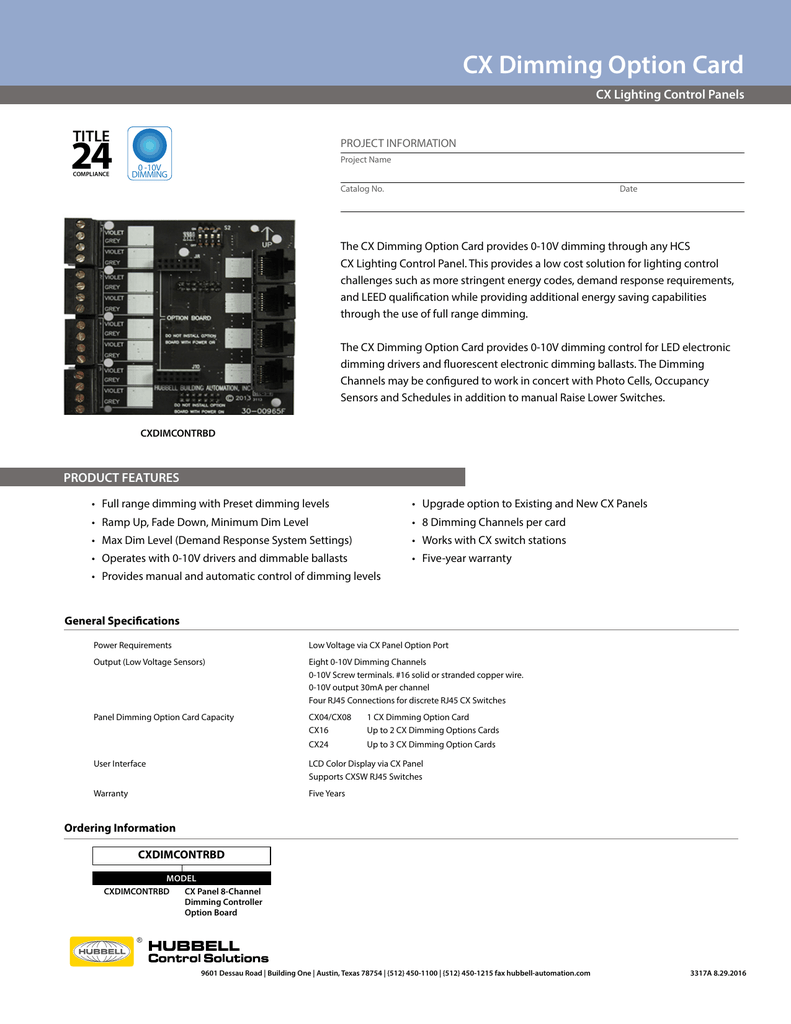 Hubbell Cx Lighting Control Panel Shelly Lighting