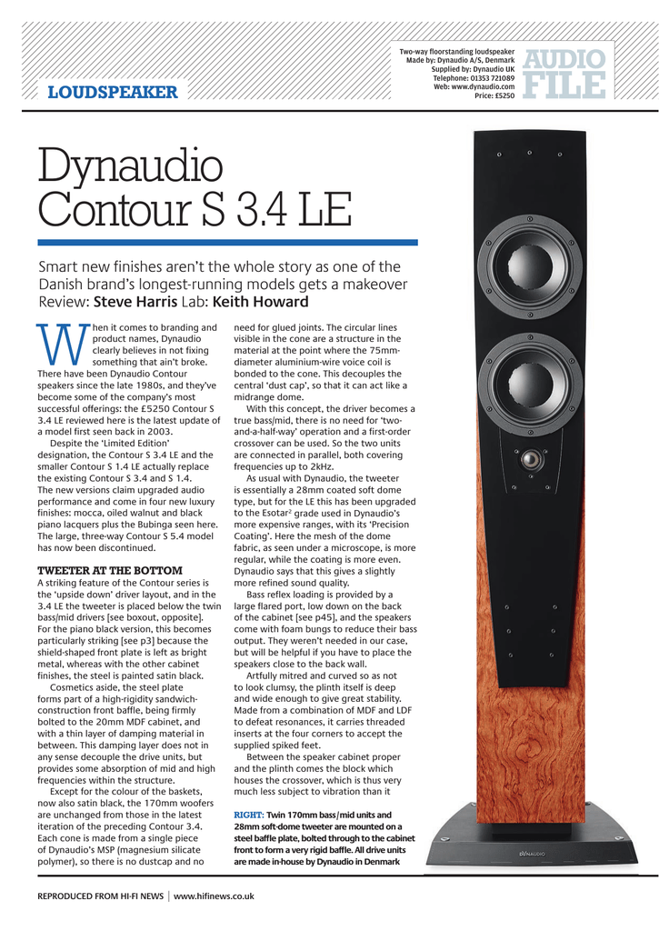 Dynaudio contour 4.0 Clearance