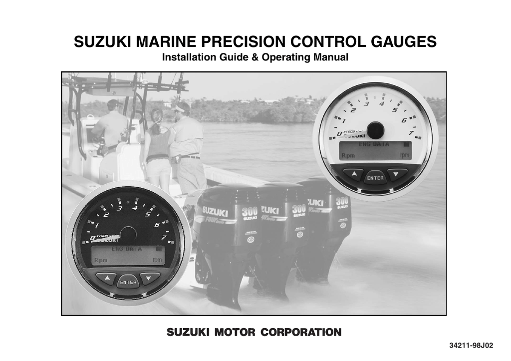 Suzuki Marine Precision Control Gauges