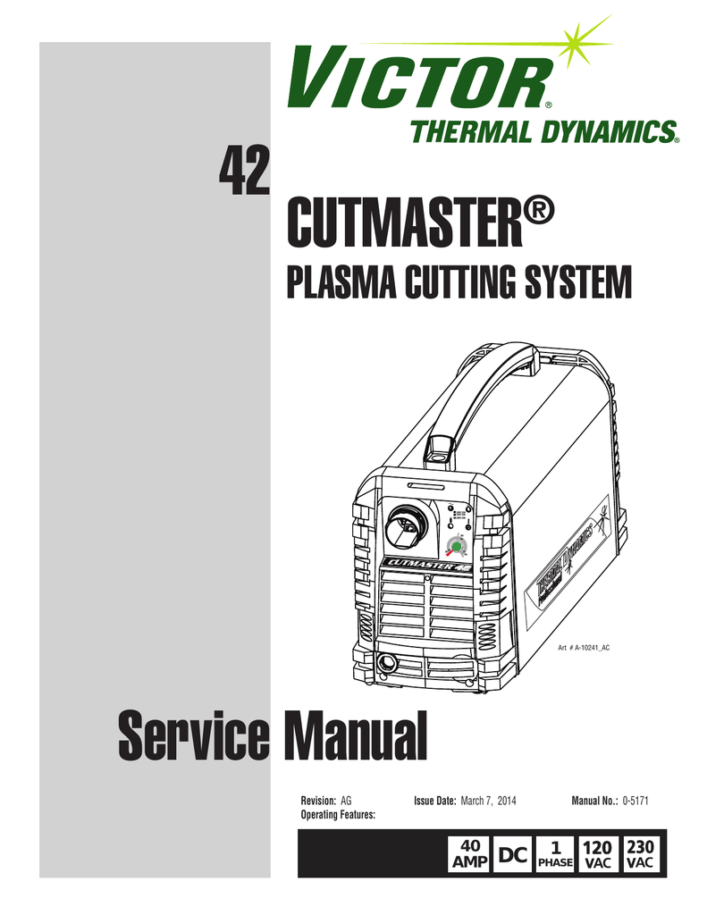 Thermal Dynamics Cutmaster 42 Service Manual | Manualzz