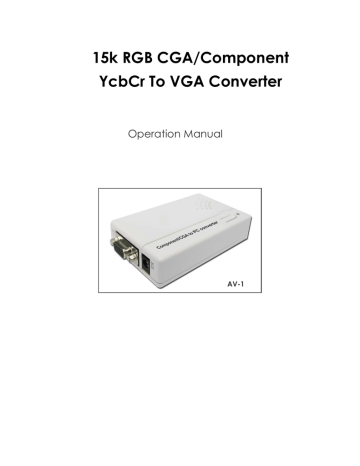 cga to vga converter circuit diagram