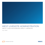 West LiveNote Administration User Guide