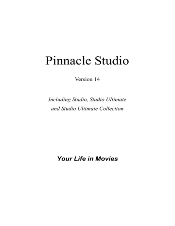 pinnacle studio 14 manual download