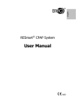 RESmart CPAP System User Manual