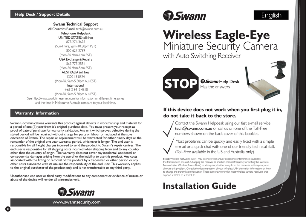 Wireless Eagle Eye Manualzz