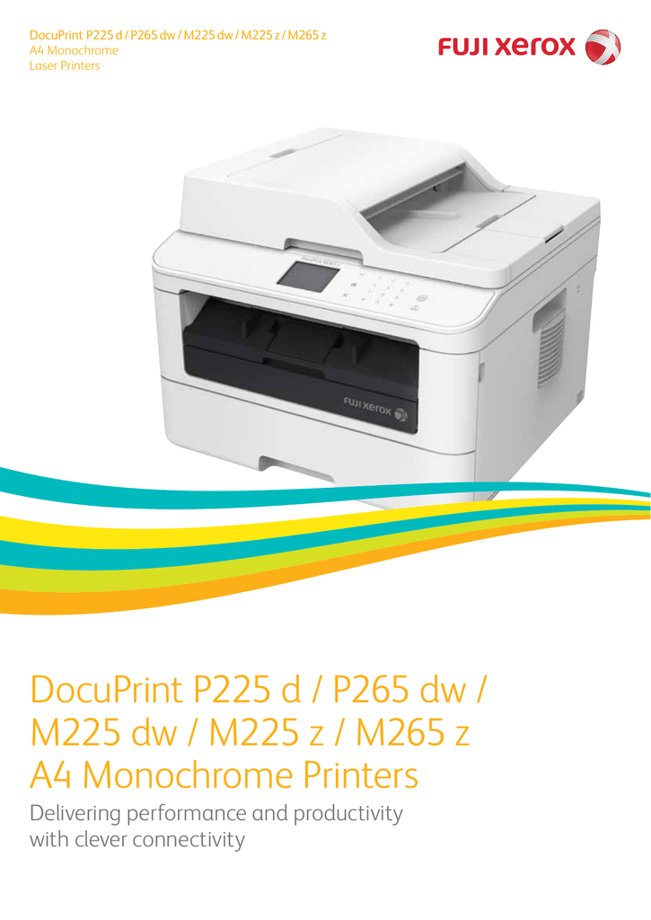 DocuPrint P225 d / P265 dw / M225 dw 