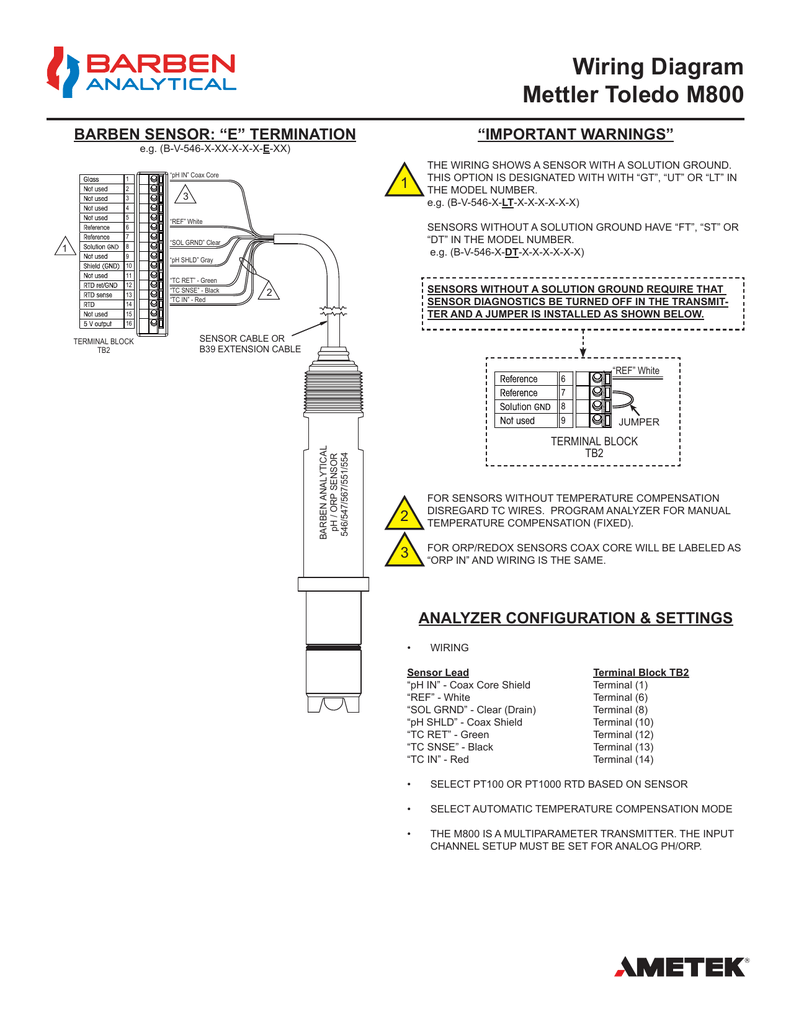 Wiring Diagram Mettler Toledo M800 Manualzz