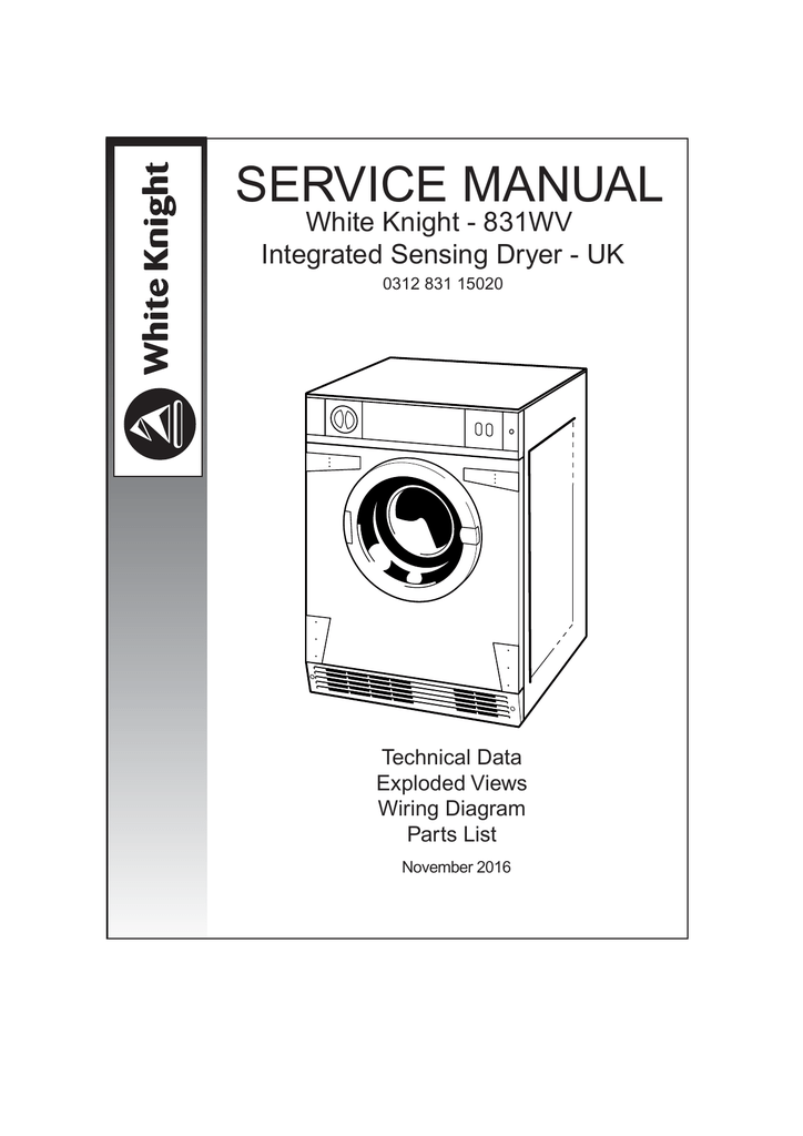Service Manual White Knight Spares