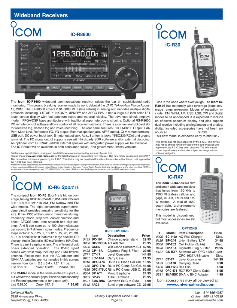 Icom ic-r6 free software free