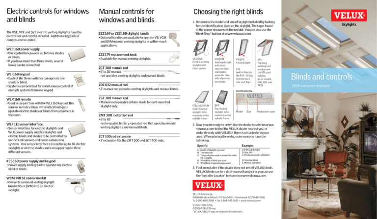 Blinds and controls | Manualzz