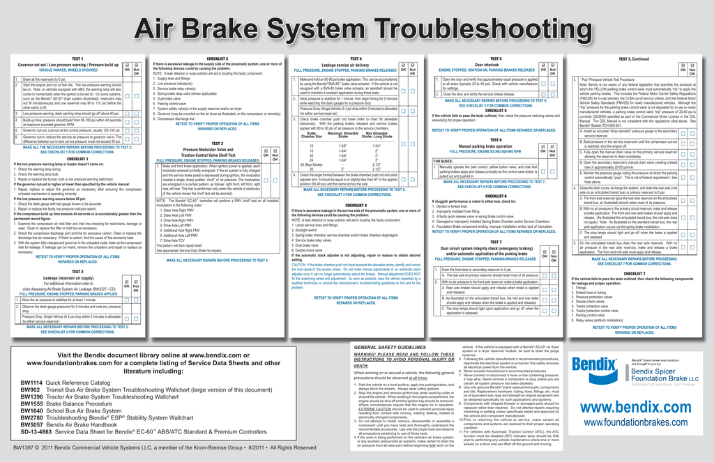 Air Brake System Troubleshooting | Manualzz