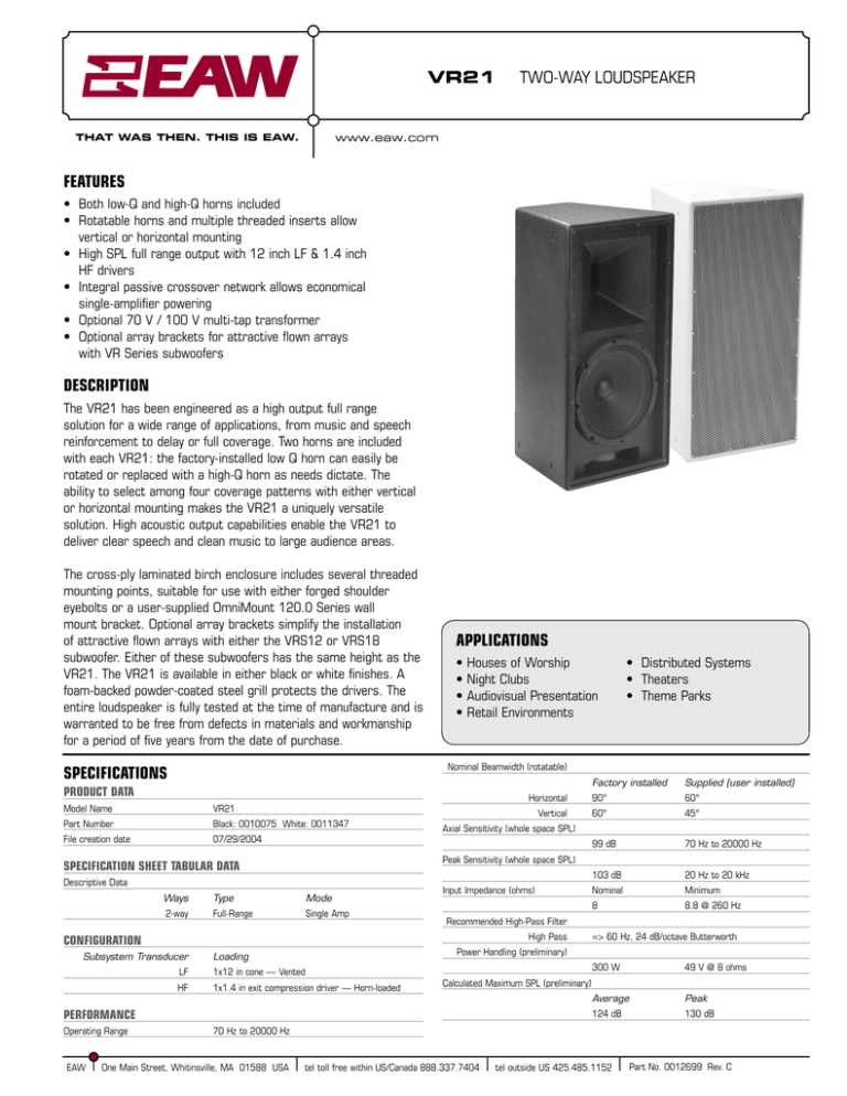 Vr21 Datasheet Manualzz