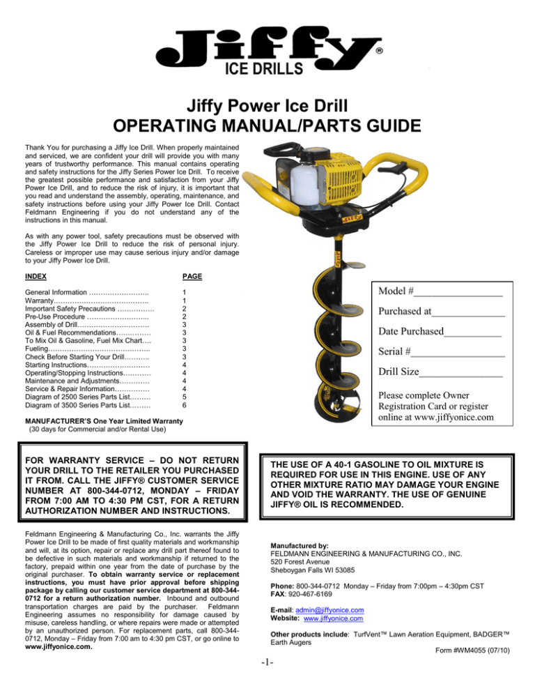 How To Adjust Jiffy Model 30 Carb