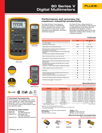 Fluke Fluke 87V/E2 87V/E2 Industrial Electrician Combo Kit ...