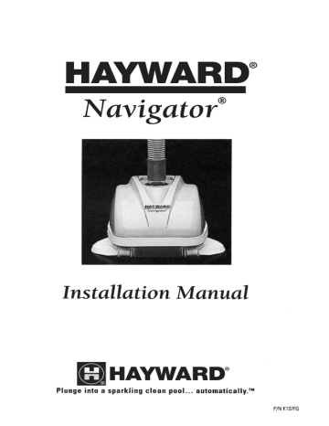 Hayward Navigator Installation Manual | Manualzz