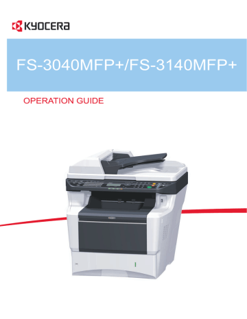Copystar FS-3040MFP  Installation guide | Manualzz