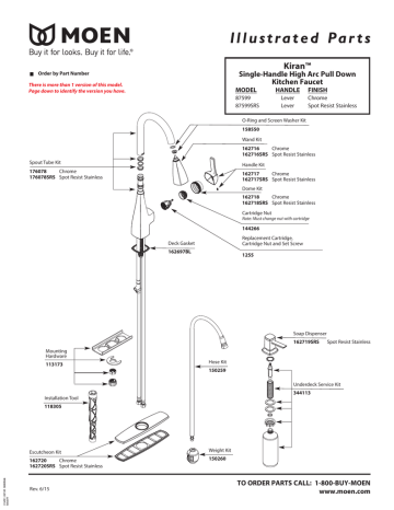 Moen Banbury Kitchen Faucet Parts Diagram | Webmotor.org