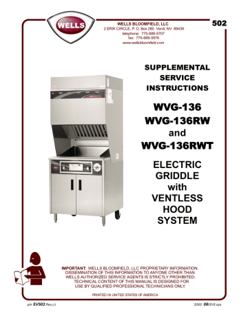 Wells Manufacturing WVG-136 Service Instructions | Manualzz