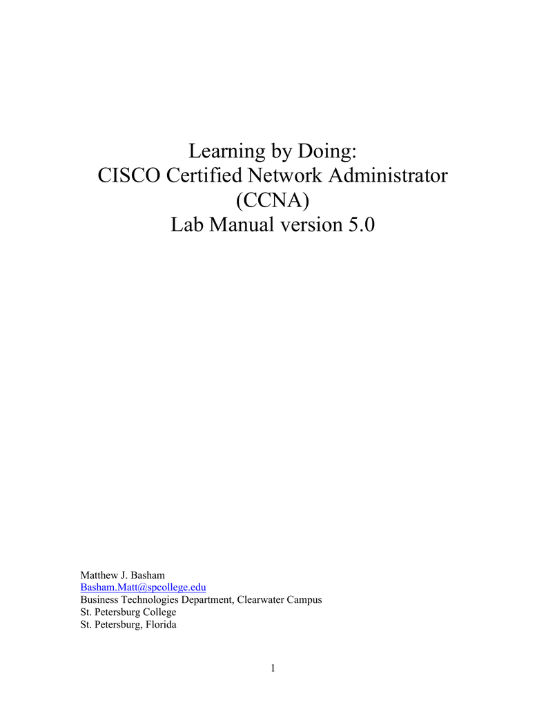 CCNA) Lab Manual version 5.0 | manualzz.com - 