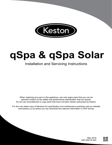 Keston the manual for qSpa | Manualzz
