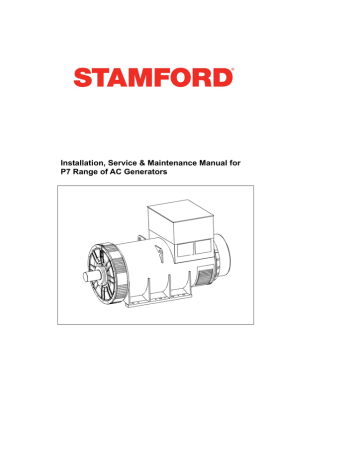Manual Stamford P7 G Powertech
