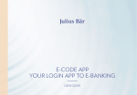 Julius Baer e-Code App User Guide | AI Chat &amp; PDF Download