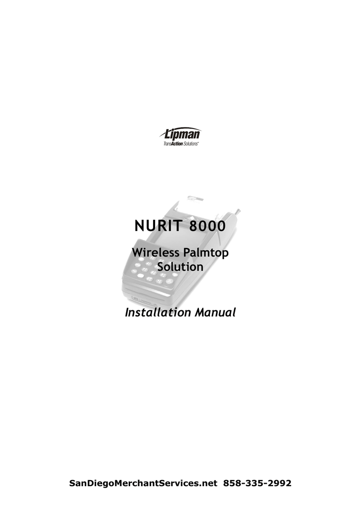 nurit 8000 Manualzz