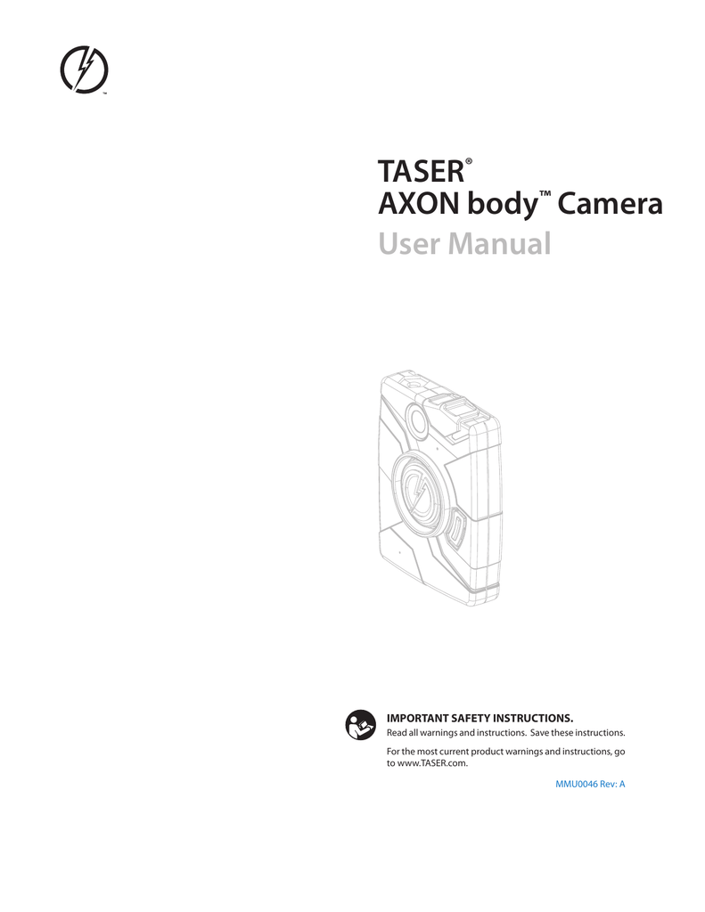 TASER® AXON body™ Camera User Manual | Manualzz