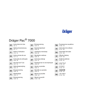 Drager Safety PAC 7000 Manual | Manualzz