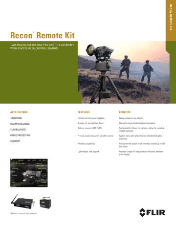 FLIR Recon® B2-FO Datasheet | Manualzz