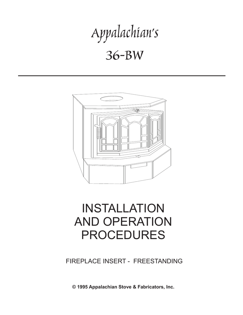Appalachian S 36 Bw Manualzz