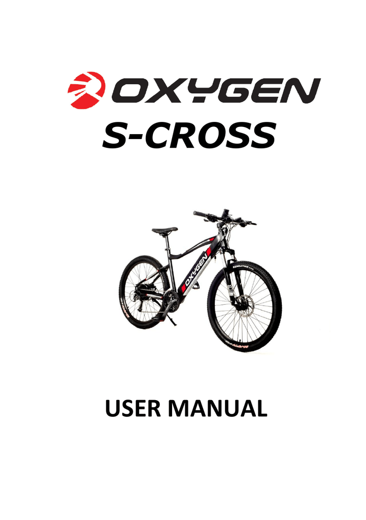S-CROSS - Oxygen Electric Bikes | Manualzz
