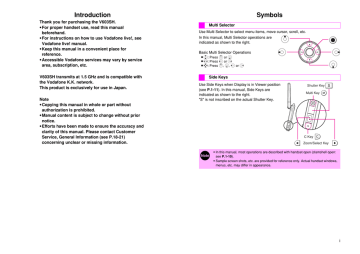 Vodafone V603sh Instruction Manual Manualzz