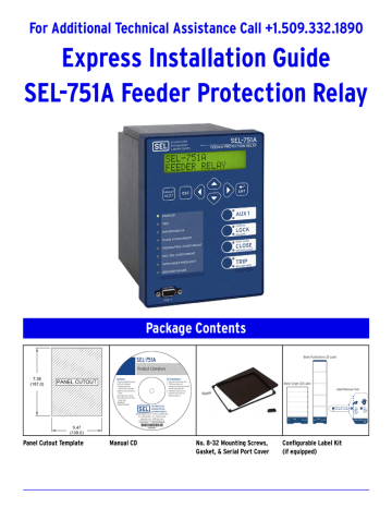 SEL-751A Express Installation Guide | Manualzz