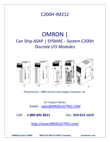 OMRON PLC  C200H-ID215 New #YY0