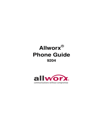 Allworx Phone Guide | Manualzz