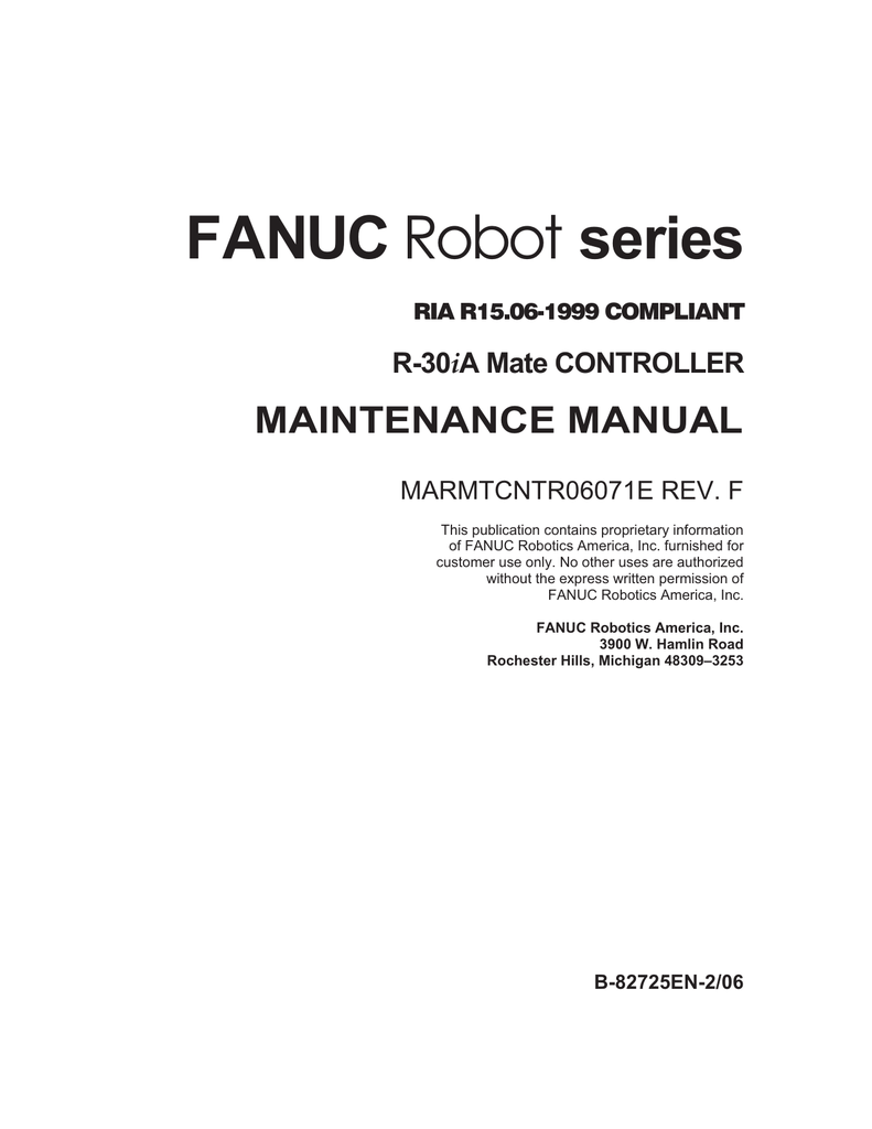 fanuc m420ia robot manual