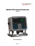 ZM305 GTN Inbound-Outbound User Instructions - Avery Weigh-Tronix