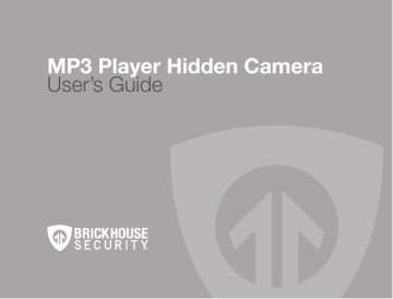 MP3 Player Hidden Camera User`s Guide | Manualzz