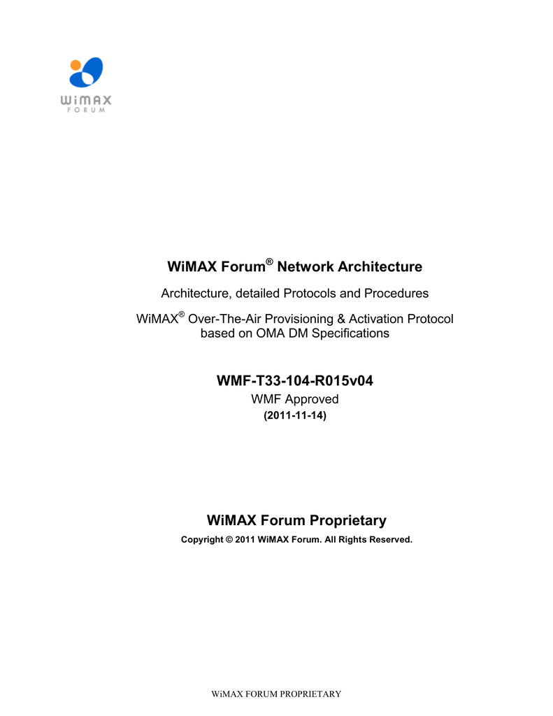 Network Architecture Ota Oma Dm Manualzz