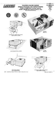 Page 1 CHA16 R CHA16H SERIES SINGLE PACKAGE AIR Manualzz