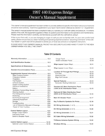 Sea Ray 1997 440 Express Bridge Owners Manual Manualzz